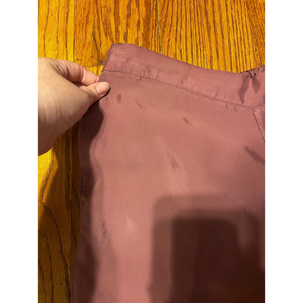 Athleta Women's Calm Cool Wide Leg Satin Pants Mauve Casual‎ Comfy- Size Small - Picture 6 of 6